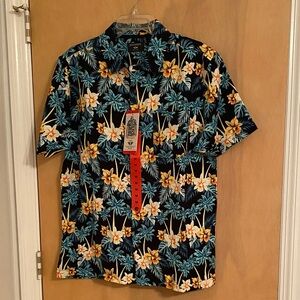 NWT Men’s Dockers Hawaiian floral print short sleeve shirt